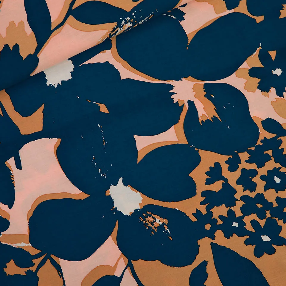 Ecovero viscose shadow flowers satin - See You At Six